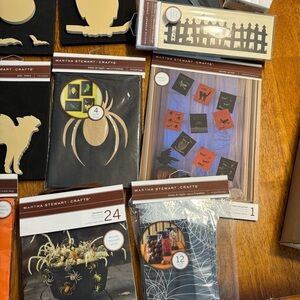 Martha Stewart Halloween Craft Set with Black and Orange Accents